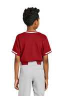 Sport-Tek ®  Youth Tough Mesh V-Neck Baseball Jersey YST221