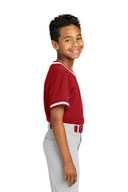 Sport-Tek ®  Youth Tough Mesh V-Neck Baseball Jersey YST221