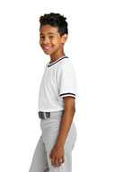 Sport-Tek ®  Youth Tough Mesh V-Neck Baseball Jersey YST221
