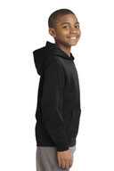 Sport-Tek ®  Youth Sport-Wick ®  Fleece Hooded Pullover. YST244