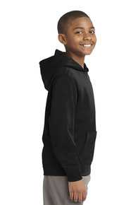 Sport-Tek ®  Youth Sport-Wick ®  Fleece Hooded Pullover. YST244