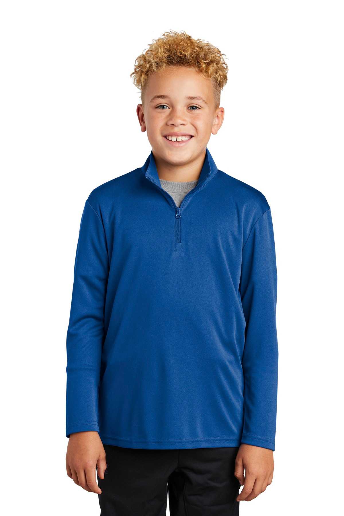 Sport-Tek  &#174;  Youth PosiCharge  &#174;  Competitor  &#153;  1/4-Zip Pullover. YST357