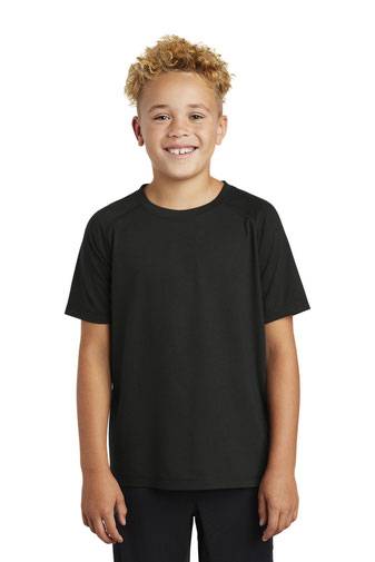 Sport-Tek  ®  Youth PosiCharge  ®  Tri-Blend Wicking Raglan Tee. YST400
