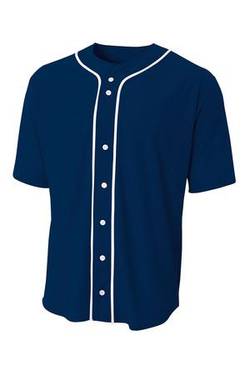 A4 Short Sleeve Full-Button Baseball Top A4N4184 A4 Short Sleeve Full-Button Baseball Top A4N4184