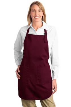 Port Authority Full-Length Apron with Pockets. A500 Port Authority Full-Length Apron with Pockets. A500