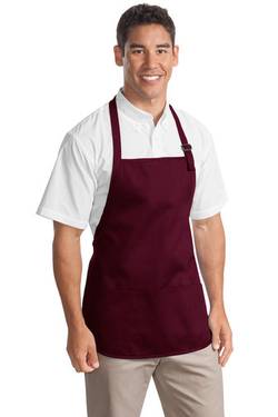 Port Authority Medium-Length Apron with Pouch Pockets. A510 Port Authority Medium-Length Apron with Pouch Pockets. A510