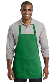 Port Authority  &#174;  Medium-Length Two-Pocket Bib Apron. A601