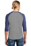 Alternative Dugout 3/4-Sleeve Vintage 50/50 Tee. AA5057