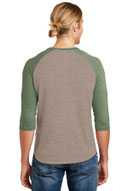 Alternative Dugout 3/4-Sleeve Vintage 50/50 Tee. AA5057