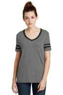 Alternative Women's Varsity Vintage 50/50 Tee. AA5058