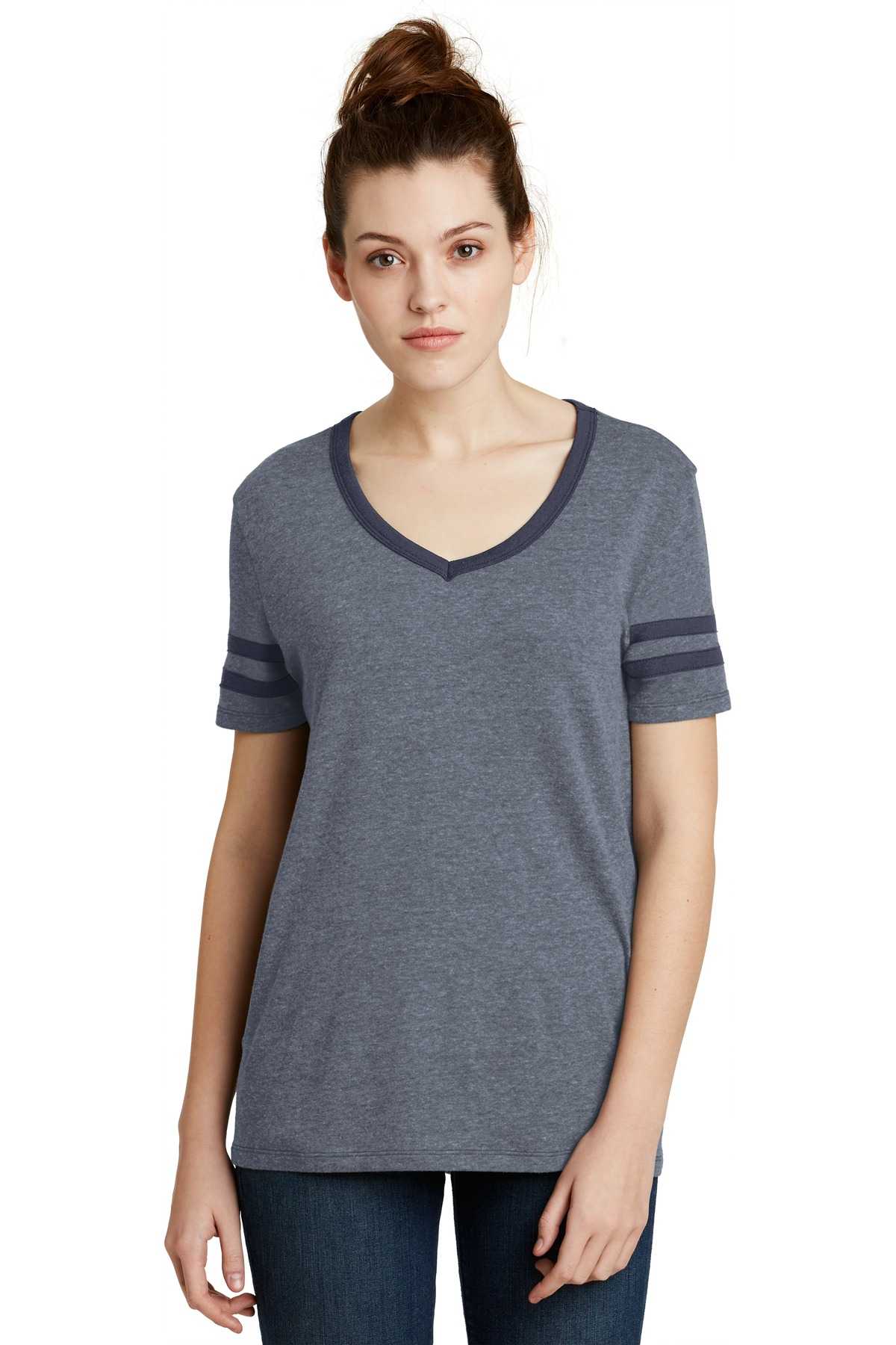 Alternative Women's Varsity Vintage 50/50 Tee. AA5058