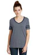 Alternative Women's Varsity Vintage 50/50 Tee. AA5058