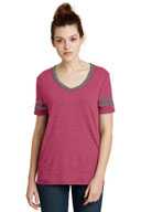 Alternative Women's Varsity Vintage 50/50 Tee. AA5058