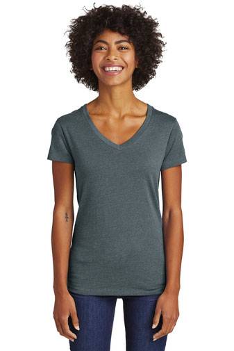Alternative Women's Runaway Blended Jersey V-Neck Tee. AA6046