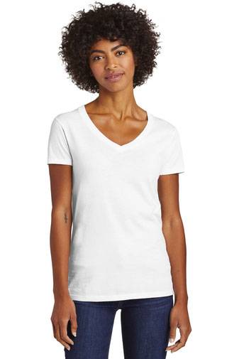 Alternative Women's Runaway Blended Jersey V-Neck Tee. AA6046