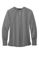 Brooks Brothers ®  Women's Open-Neck Satin Blouse BB18009