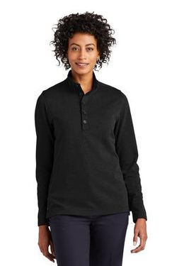 Brooks Brothers ® Women's Mid-Layer Stretch 1/2-Button BB18203 Brooks Brothers ® Women's Mid-Layer Stretch 1/2-Button BB18203