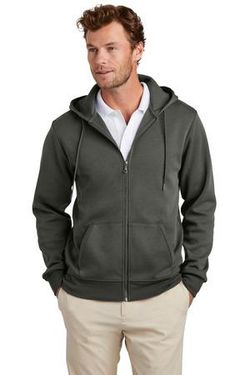 Brooks Brothers ® Double-Knit Full-Zip Hoodie BB18208 Brooks Brothers ® Double-Knit Full-Zip Hoodie BB18208