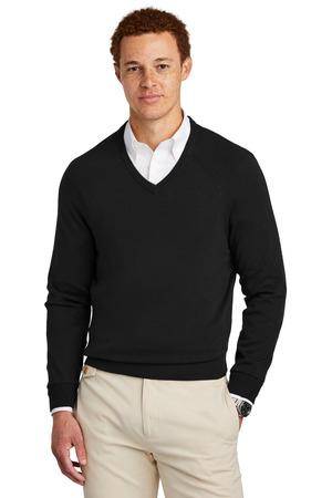 Brooks Brothers ®  Cotton Stretch V-Neck Sweater BB18400
