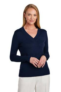 Brooks Brothers ® Women's Cotton Stretch V-Neck Sweater BB18401 Brooks Brothers ® Women's Cotton Stretch V-Neck Sweater BB18401