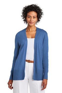 Brooks Brothers ® Women's Cotton Stretch Long Cardigan Sweater BB18403 Brooks Brothers ® Women's Cotton Stretch Long Cardigan Sweater BB18403