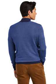 Brooks Brothers ®  Washable Merino Birdseye 1/4-Zip Sweater BB18412