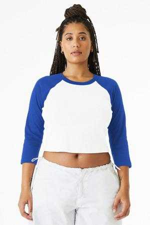 BELLA+CANVAS &#174;  Women's Micro Rib 3/4 Raglan Baby Tee BC1200