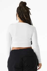 BELLA+CANVAS ®  Women's Micro Rib Long Sleeve Baby Tee BC1501