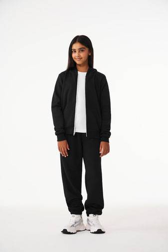 BELLA+CANVAS ®  Youth Sponge Fleece Full-Zip Hooded Sweatshirt BC3739Y