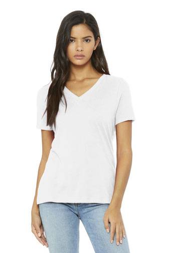 BELLA+CANVAS  ®  Women's Relaxed Jersey Short Sleeve V-Neck Tee. BC6405