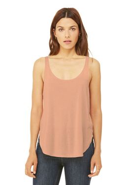 BELLA+CANVAS ® Women's Flowy Side-Slit Tank. BC8802 BELLA+CANVAS ® Women's Flowy Side-Slit Tank. BC8802