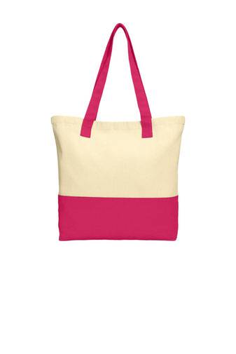 Port Authority Colorblock Cotton Tote. BG414