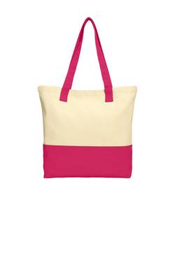 Port Authority Colorblock Cotton Tote. BG414 Port Authority Colorblock Cotton Tote. BG414