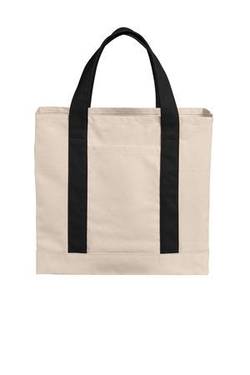Port Authority ® Cotton Canvas Two-Tone Tote BG429 Port Authority ® Cotton Canvas Two-Tone Tote BG429