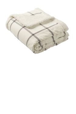 Port Authority Flannel Sherpa Blanket. BP43 Port Authority Flannel Sherpa Blanket. BP43