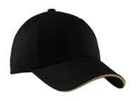 Port Authority  Sandwich Bill Cap with Striped Closure.  C830