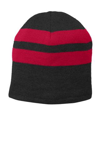 Port & Company ®  Fleece-Lined Striped Beanie Cap. C922