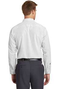 Red Kap ®  - Long Sleeve Striped Industrial Work Shirt.  CS10