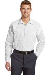 Red Kap ®  Long Size, Long Sleeve Striped Industrial Work Shirt. CS10LONG