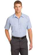 Red Kap ®  - Short Sleeve Striped Industrial Work Shirt.  CS20