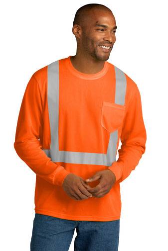 CornerStone  ®  ANSI 107 Class 2 Mesh Long Sleeve Tee. CS201