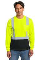 CornerStone ®  ANSI 107 Class 2 Long Sleeve Mesh Blocked Tee CS207