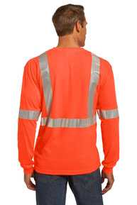 CornerStone ®  ANSI 107 Class 2 Long Sleeve Safety T-Shirt. CS401LS
