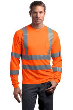 CornerStone ® - ANSI 107 Class 3 Long Sleeve Snag-Resistant Reflective T-Shirt. CS409 CornerStone ® - ANSI 107 Class 3 Long Sleeve Snag-Resistant Reflective T-Shirt. CS409