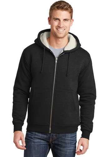 CornerStone &#174;  Heavyweight Sherpa-Lined Hooded Fleece Jacket. CS625