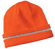 CornerStone ®  - Enhanced Visibility Beanie with Reflective Stripe.  CS800