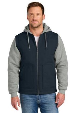 CornerStone ® Duck Fleece Full-Zip Hooded Jacket CSJ42 CornerStone ® Duck Fleece Full-Zip Hooded Jacket CSJ42