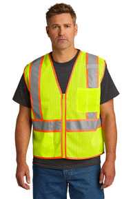 CornerStone  ®  ANSI 107 Class 2 Mesh Zippered Two-Tone Vest. CSV103