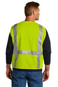 CornerStone  ®  ANSI 107 Class 2 Mesh Six-Pocket Zippered Vest. CSV104