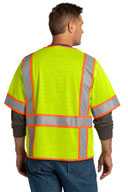 CornerStone  ®  ANSI 107 Class 3 Surveyor Mesh Zippered Two-Tone Short Sleeve Vest. CSV106